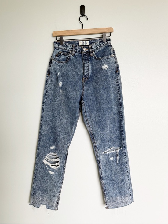 Free People Denim - Free People x We The Free CRVY Vintage Wash Straight Distressed Jeans